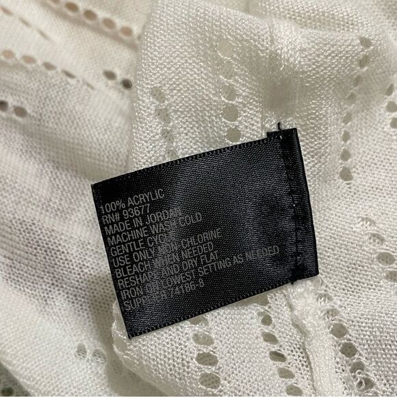 Worthington White Ribbed Knit Cardigan Sweater - Picture 6 of 6